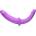 Strap U Double Charmer Silicone Double Dildo with Harness Purple