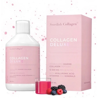 Swedish Collagen Deluxe 500 ml 12 500 mg + kyselina hyalurónová, biotín vit C