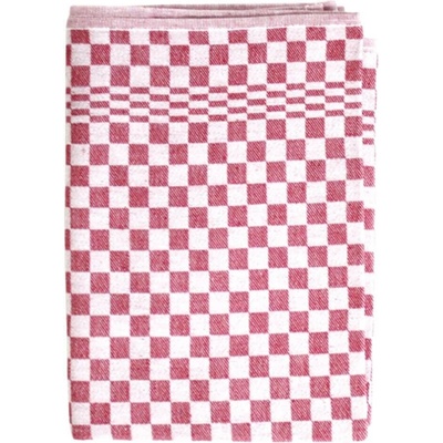 Etex Žakárová utěrka z egyptské bavlny R02 červená 50 x 70 cm