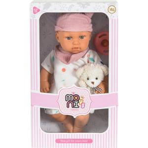 Moni Кукла бебе Moni Toys Bear & Baby LS1255-10, 30 см
