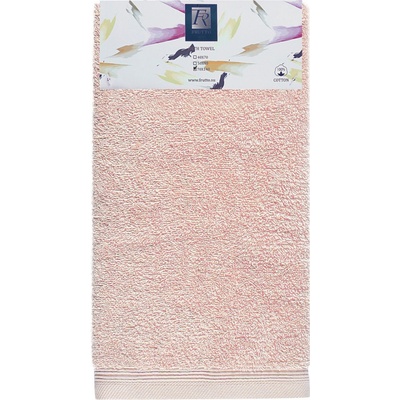 Frutto-Rosso froté osuška 70 x 140 cm světle růžová 100% bavlna 500 g/m2