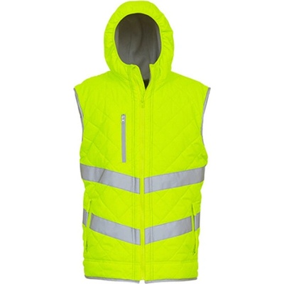 Yoko reflexní prošívaná vesta HV007 Hi-Vis Yellow