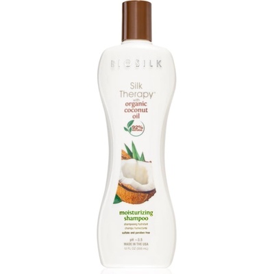 Biosilk Silk Therapy Natural Coconut Oil хидратиращ шампоан с кокосово масло 355ml