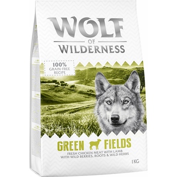 Wolf of Wilderness 5кг Adult Green Fields Wolf of Wilderness храна за кучета с агнешко
