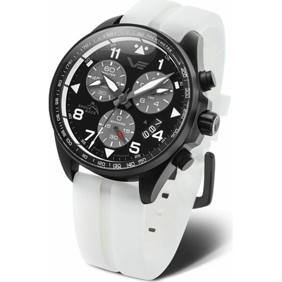 Vostok Europe 6S30/325C744 bílý gumový řemínek