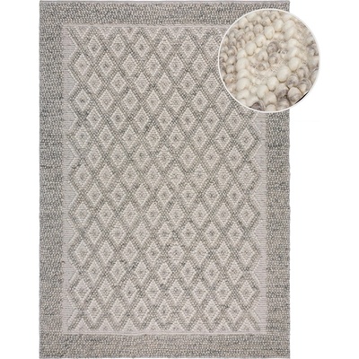 Flair Rugs Сив ръчно изработен килим със смес от вълна 160x230 cm Minerals Diamond - Flair Rugs (503119376396)