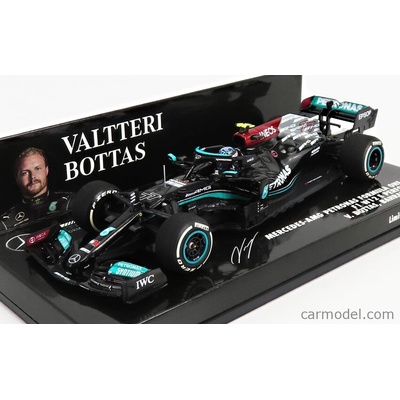Minichamps Mercedes gp F1 W12 Mercedes M12 Eq Power+ Team Amg Petronas Motorsport Formula One N 77 3rd Bahrain Gp 2021 Valtteri Bottas Black Green 1:43