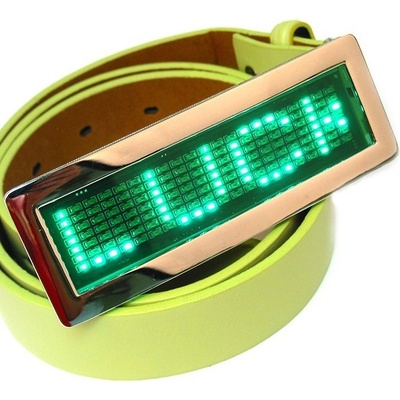 Led opasek Green metalic