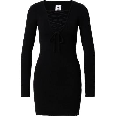 VIERVIER Плетена рокля 'Hedi' черно, размер 38