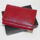 Bellugio Dámská červená kožená peněženka s monogramem a vlastním textem