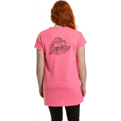 Meatfly dámské šaty Senna Neon Pink Růžová