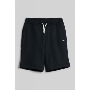 Gant teplákové šortky shield sweat shorts čierna