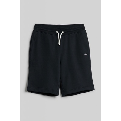 Gant teplákové šortky shield sweat shorts čierna