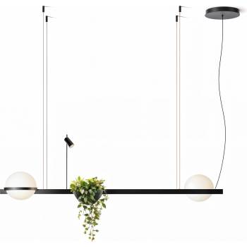 Image 1 of Дизайнерска висяща LED лампа Astro Duo 24W черна | Цена (10228P/S)