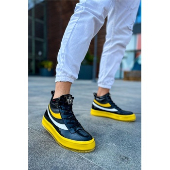 Chekich Мъжки боти с връзки ch973 - Жълти #385137 (385137_Жълт)