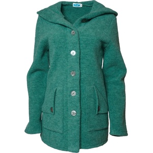 Reiff Дамско вълнено яке Reiff Women's Mona Wool Fleece Hooded Jacket Merino jacket - Sage - размер XL (105-2609-0414)