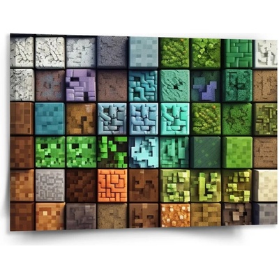 Sablio Obraz Blocks Abstract - 150x110 cm