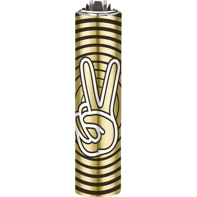 Clipper Metal Cover Peace Symbols 1