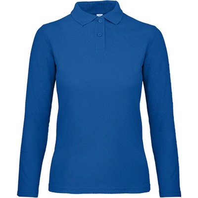 B&C dámska polokošeľa s dlhým rukávom PWI13 Royal Blue