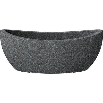 Scheurich Žardinka WAVE GLOBE OVAL Black-Granite 23 x 42/58 cm