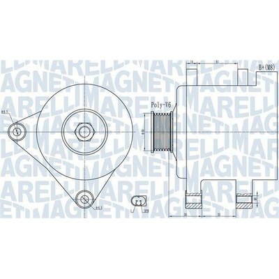 Alternátor MAGNETI MARELLI 063732056010