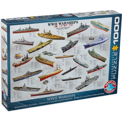 EUROGRAPHICS Пъзел Eurographics от 1000 части - Военни кораби от Втората световна война (EG60000133)