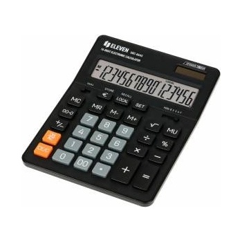 Eleven Australia Eleven Calculator SDC664S, Black, Desktop, 16 Seats, Dual Power, LCD