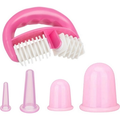 VERK GROUP Silikonové masážní baňky a anticelulidní masér