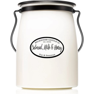 Milkhouse Candle Co. Creamery Oatmeal, Milk & Honey ароматна свещ Butter Jar 624 гр