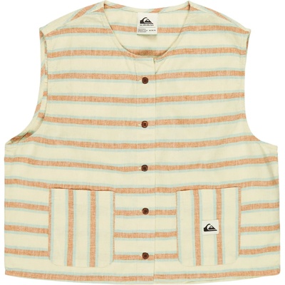 Quiksilver Дамски топ Quiksilver Women's Lomas Woven Top - Bone White Lomas Stripe - размер XS (916-7074-0111)