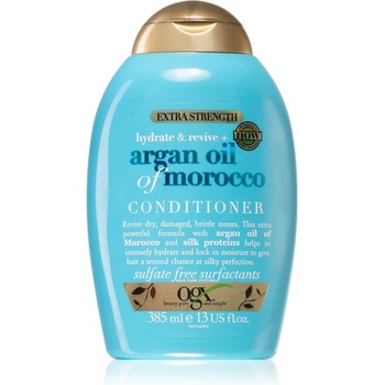 OGX Argan Oil Of Morocco Extra Strenght възстановяващ балсам за увредена коса 385ml
