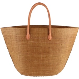  Плажна чанта от рафия Fratelli Mazzanti FM B4370, 66 см, Лешник