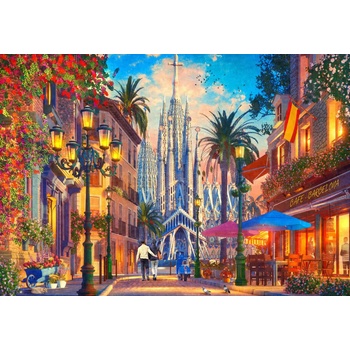 Image 1 of Bluebird Puzzle - Puzzle Davison: Barcelona - 1 000 piese