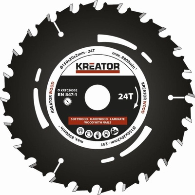 Kreator KRT020302 Pílový kotúč pre ponorné píly 150mm, 24T