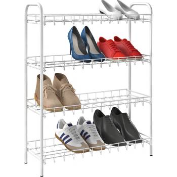 METALTEX ЕТАЖЕРКА ЗА ОБУВКИ 4 НИВА SHOE 64x23x80см БЯЛ (36.55.04)