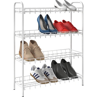 Metaltex ЕТАЖЕРКА ЗА ОБУВКИ 4 НИВА SHOE 64x23x80см БЯЛ (36.55.04)