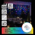 Aigostar - LED външен коледен гирлянд 300xLED/8 режима, 3xAA, 18 x 0, 6 m, IP44, многоцветен (AI2401)