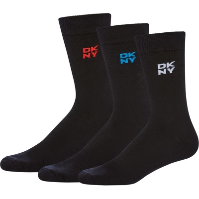 DKNY Мъжки чорапи DKNY 3 pack Mens Gift Socks Fink - Black