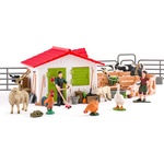 Faunica Игрален комплект Faunica - Ферма с животни и аксесоари, 48 части (96039)