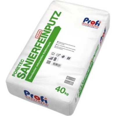 Omítka štuková vápenná Profi Poretec Sanierfeinputz – 40 kg