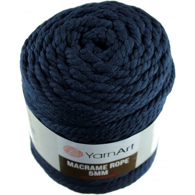 Macrame Rope 784 tmavě modrá 5 mm