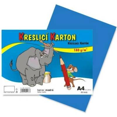 Kreslící karton světle modrý A4 180gr. / 50 ks