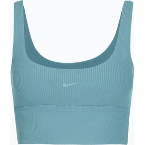 Nike Спортен сутиен Nike Zenvy Rib Light Support Training Bra smokey blue/white