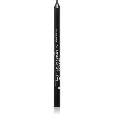 Deborah Milano 2 In 1 Gel Kajal & Eyeliner dlouhotrvající gelové oční linka 01 Black 1,2 g
