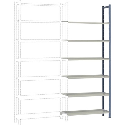 Manuflex RA2214.5007 Prídavná archívna polica so 6 oceľovými policami 2250 x 930 x 300 mm 960 x 22