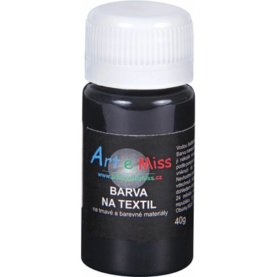 Barva na tmavý textil 40 g černá