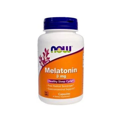 NOW Мелатонин 3 мг. - Melatonin - 60 капсули - NOW FOODS, NF3255