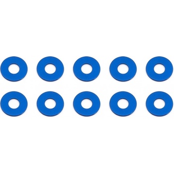 Associated Bulkhead podložky 7.8x0.5 mm modré alu 10 ks