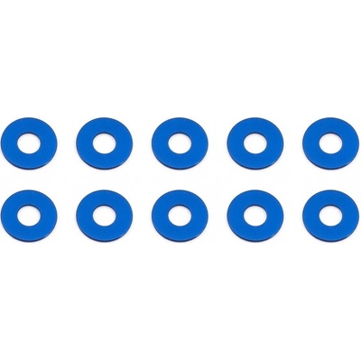 Associated Bulkhead podložky 7.8x0.5 mm modré alu 10 ks