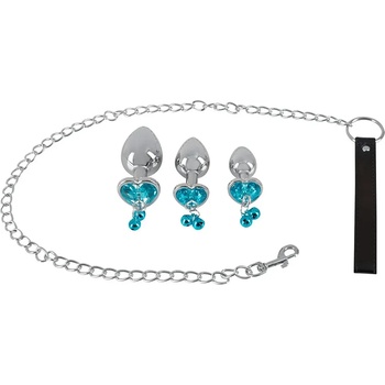 Image 1 of You2Toys Анални разширители с камъни и повод